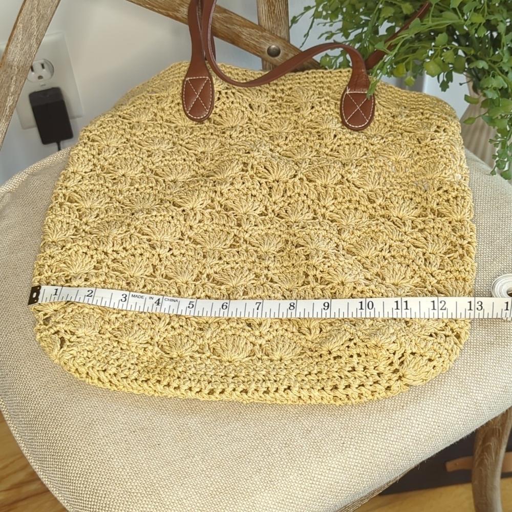 Gap Kids Straw Tote Bag/Shopper Tote Shoulder Bag - Picture 8 of 11